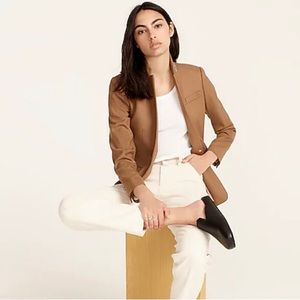 COPY - NWT Petite Regent Blazer in Wool Flannel in Camel j Crew